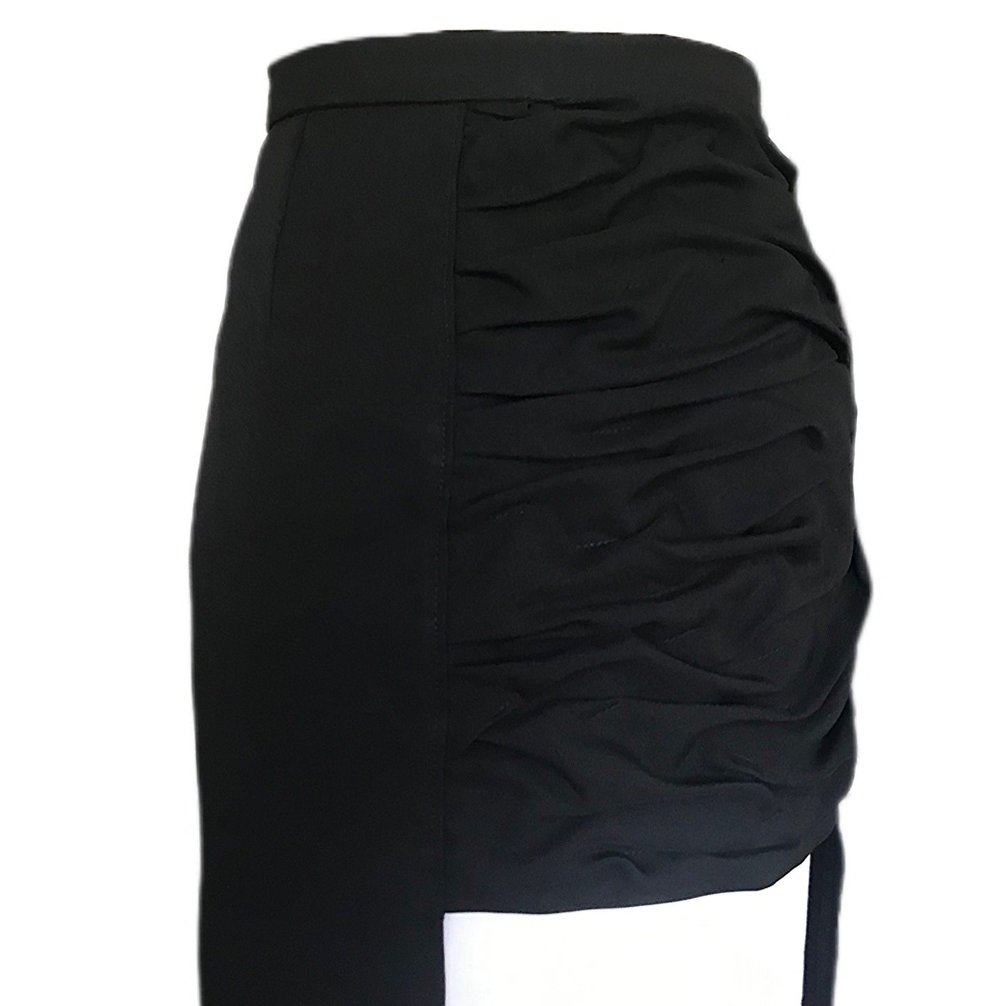 Women's Asymmetrical Pinched-Pleat Pencil Skirt - Sz. 8