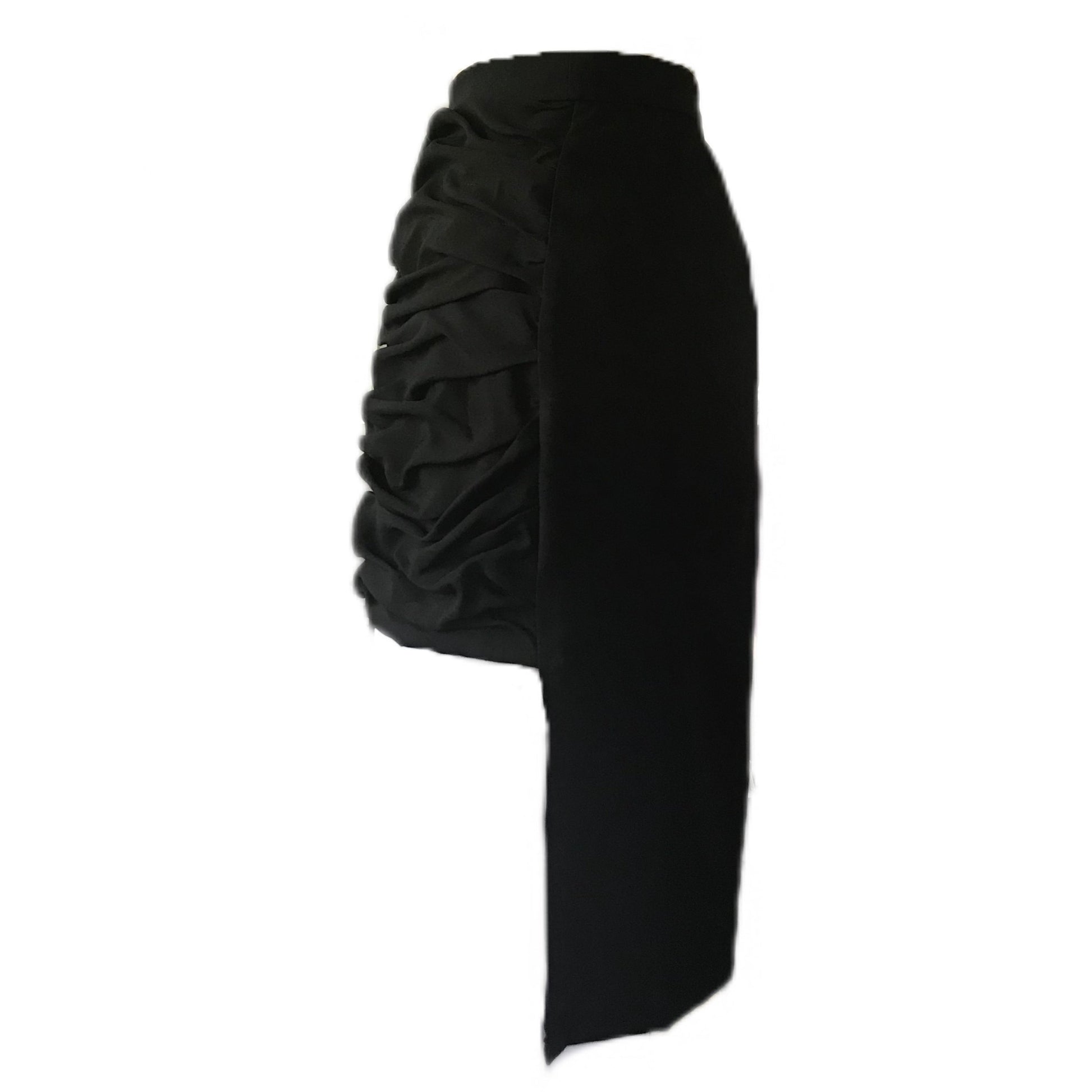 Women's Asymmetrical Pinched-Pleat Pencil Skirt - Sz. 8