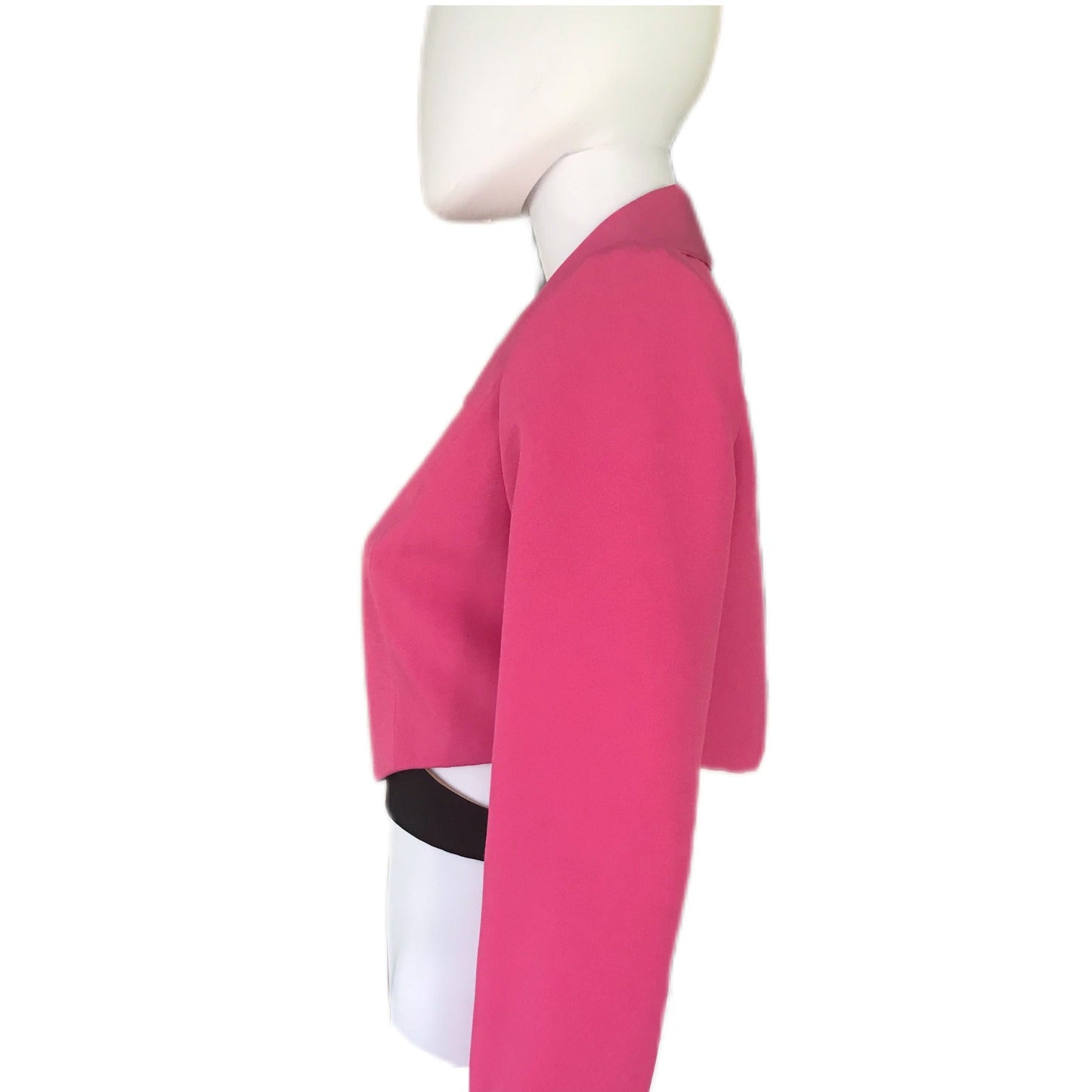 Women's 2-Tone Cropped Wrap Blazer