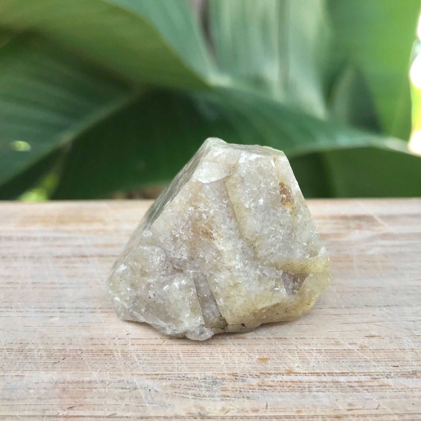 Green Grossular Garnet Crystal - Raw