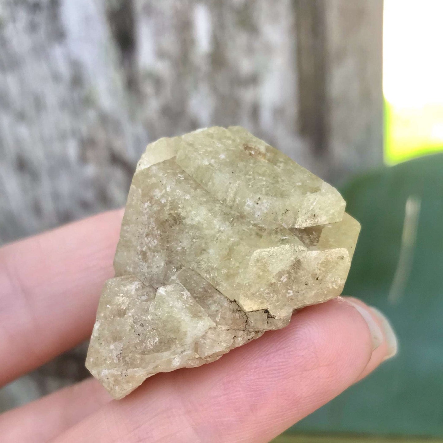 Green Grossular Garnet Crystal - Raw