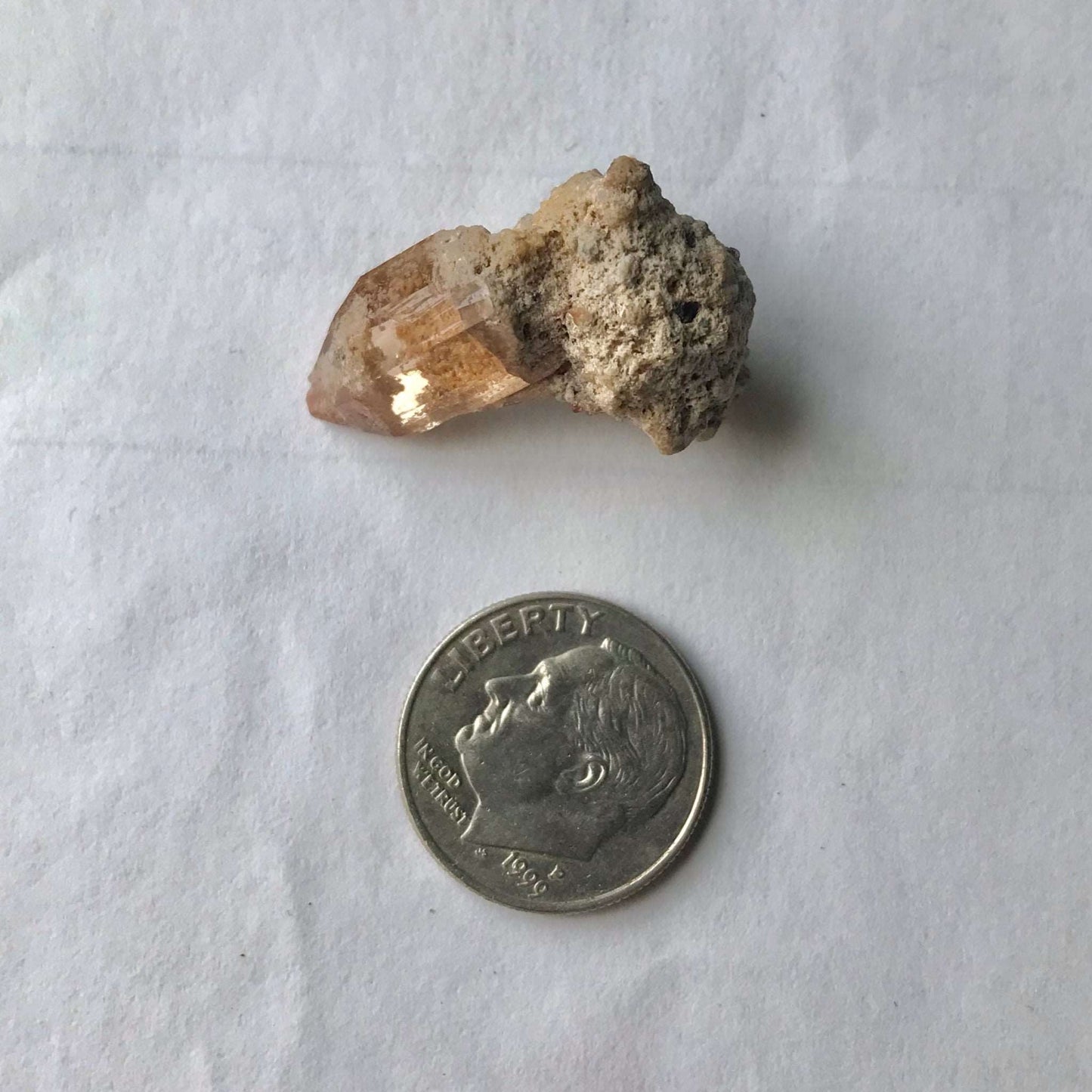 Champagne Topaz Crystal - Raw