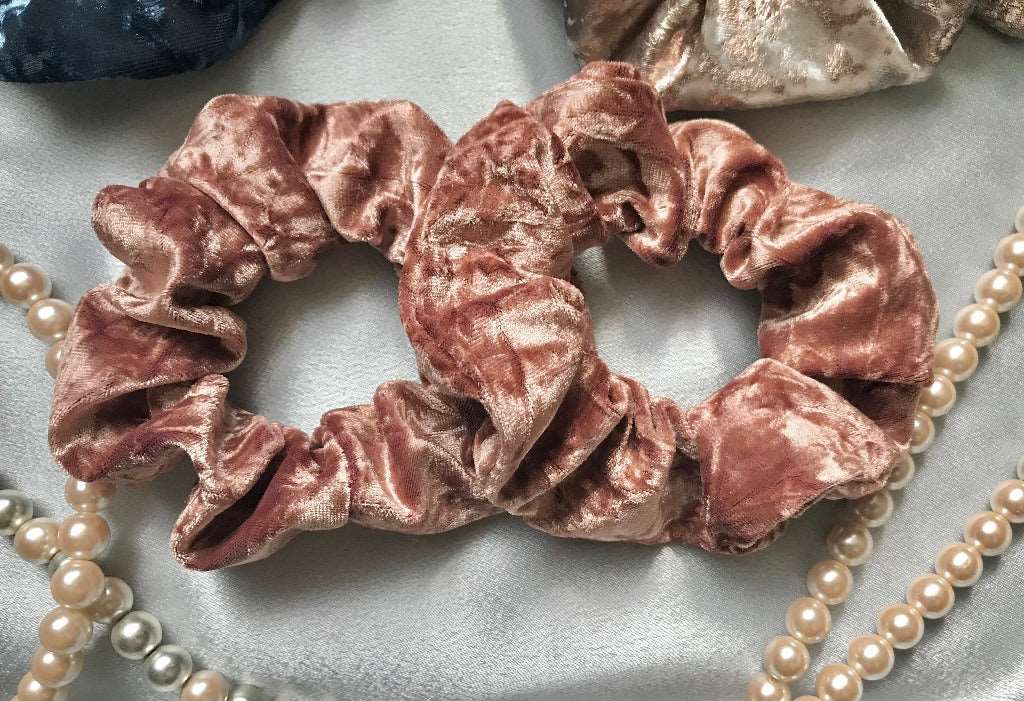Velvet Hair Scrunchie - Hair Ties - 3 Color Options
