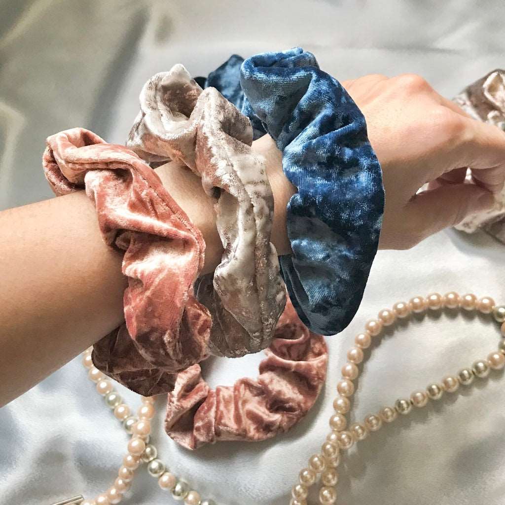 Velvet Hair Scrunchie - Hair Ties - 3 Color Options