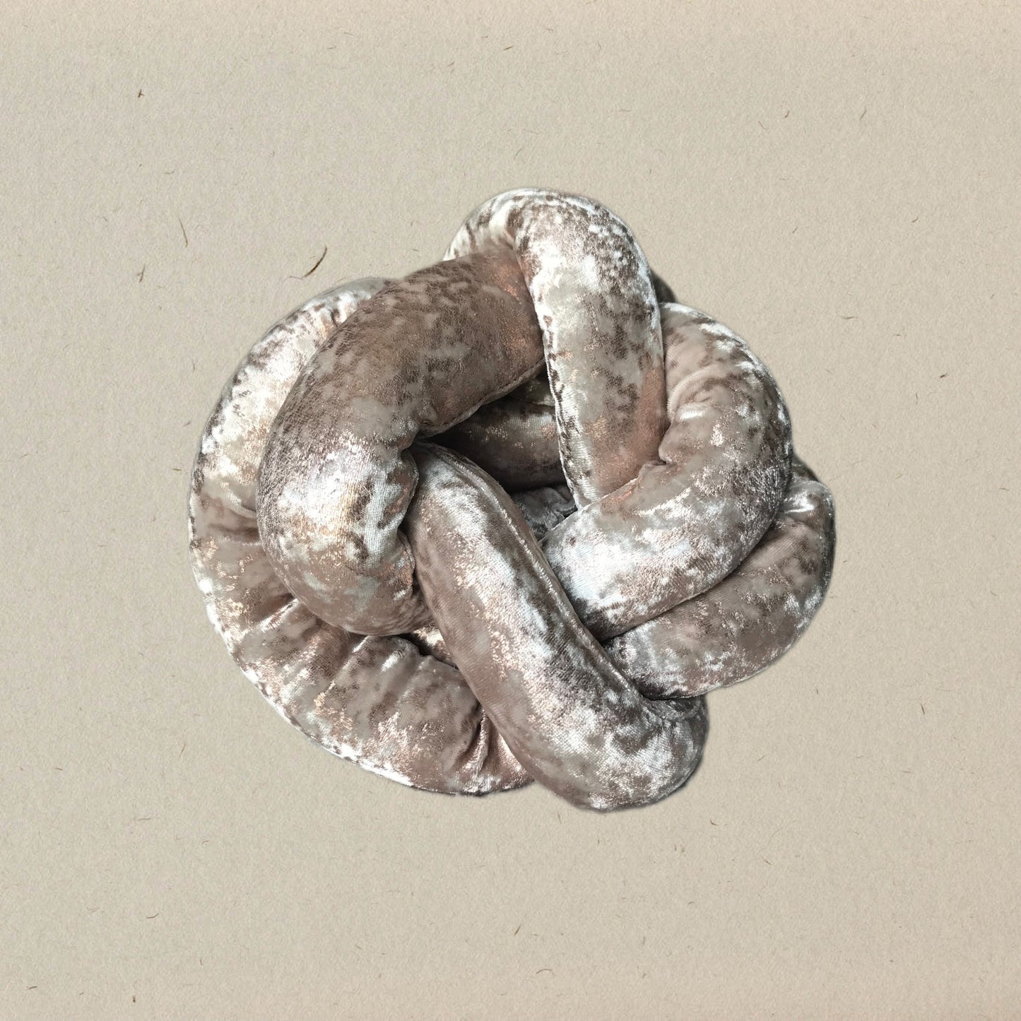 Velvet Knot Pillow - Small - 4 Color Choices