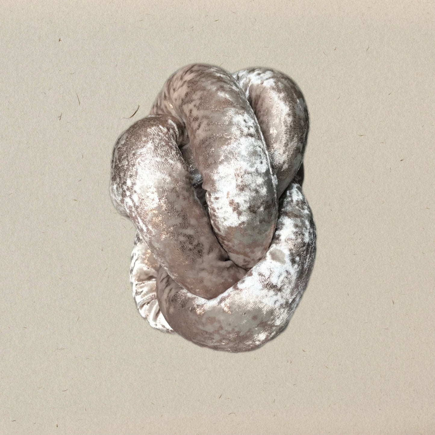 Velvet Knot Pillow - Small - 4 Color Choices
