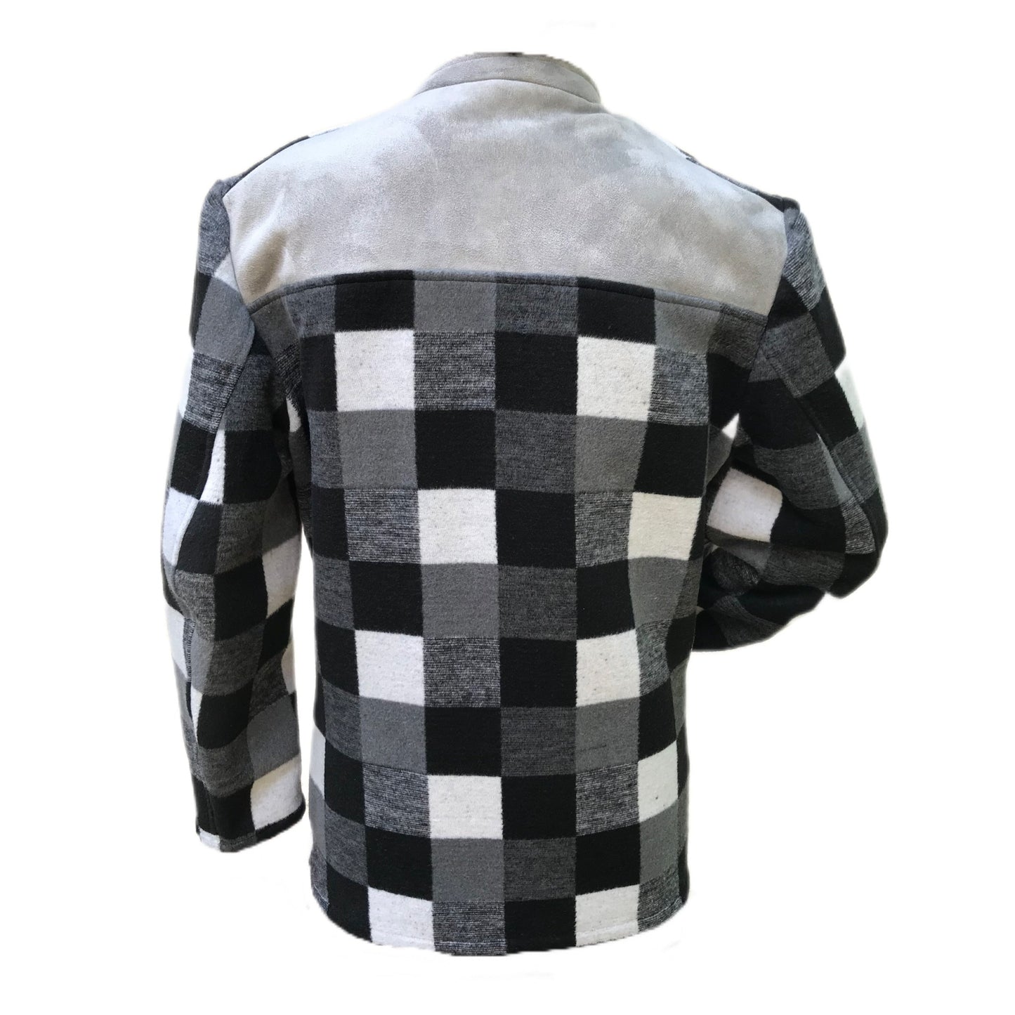 Checked Wool Men's Coat - 42 Chest