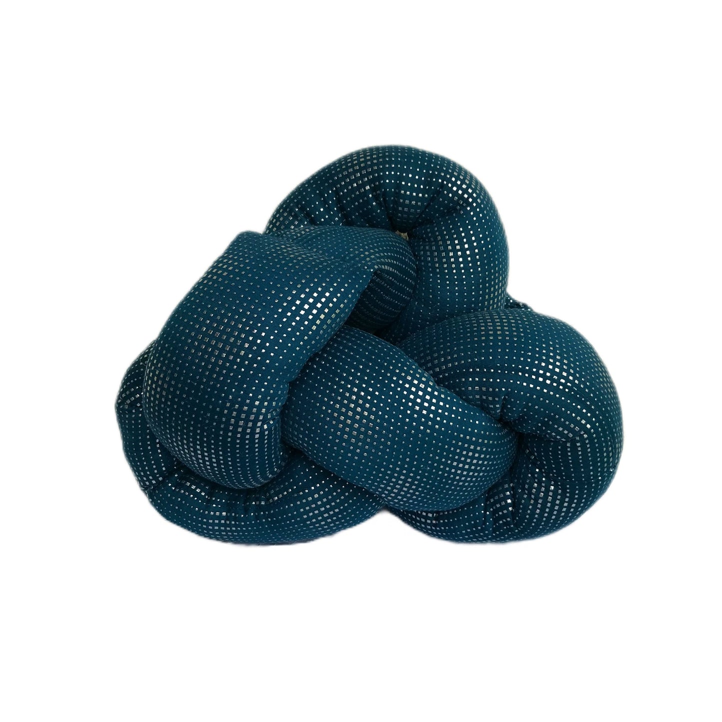 Peacock Blue Celtic Knot Pillow - 11" x 14" Decorative Throw Pillow