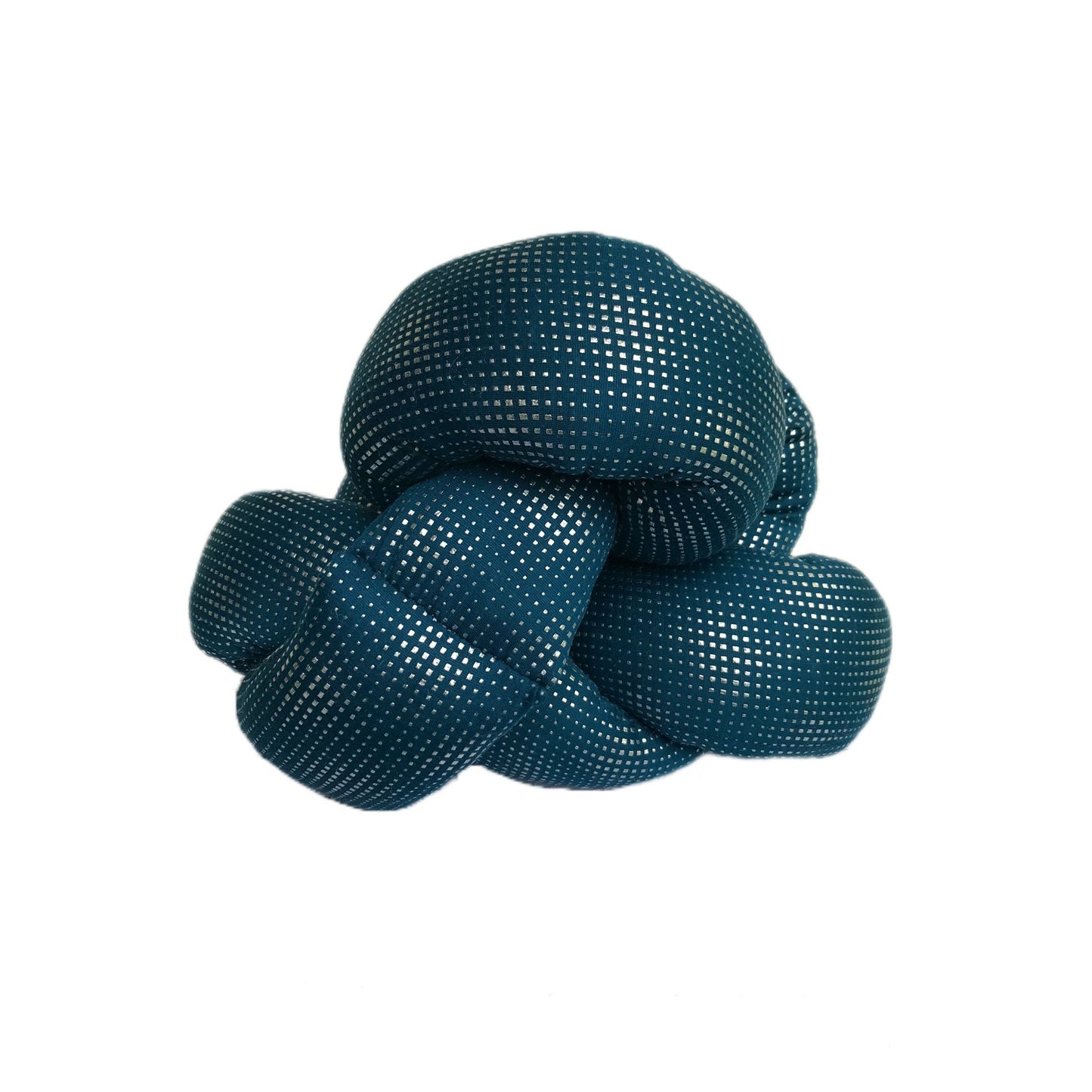 Peacock Blue Celtic Knot Pillow - 11" x 14" Decorative Throw Pillow