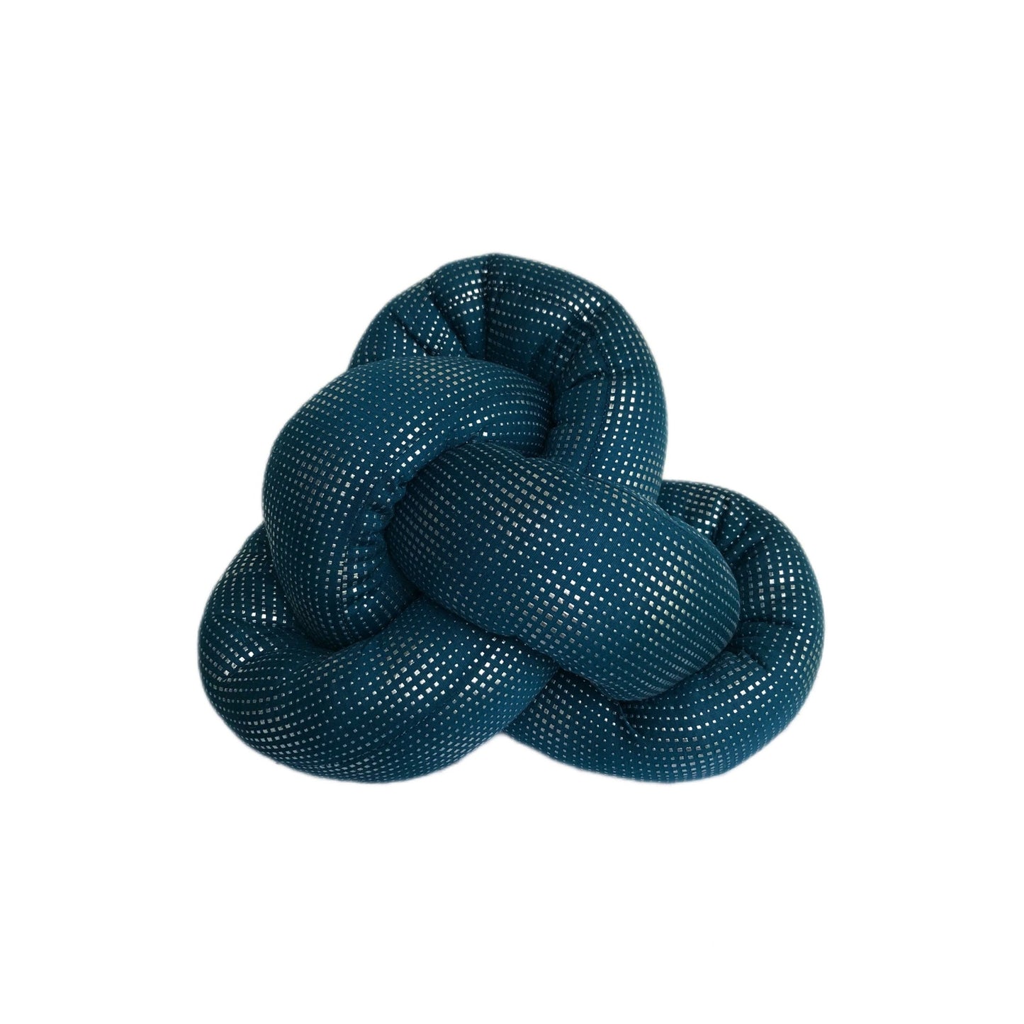 Peacock Blue Celtic Knot Pillow - 11" x 14" Decorative Throw Pillow