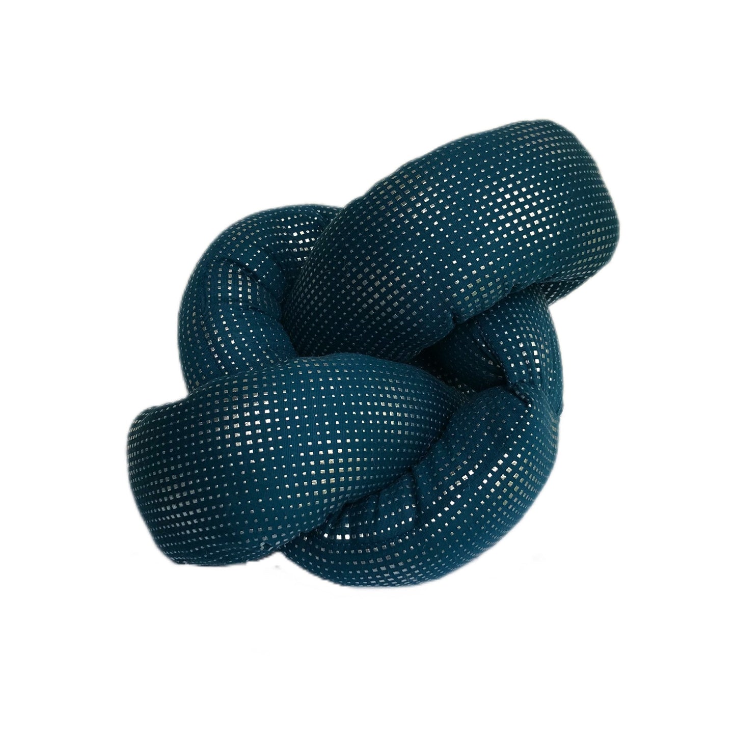 Peacock Blue Celtic Knot Pillow - 11" x 14" Decorative Throw Pillow