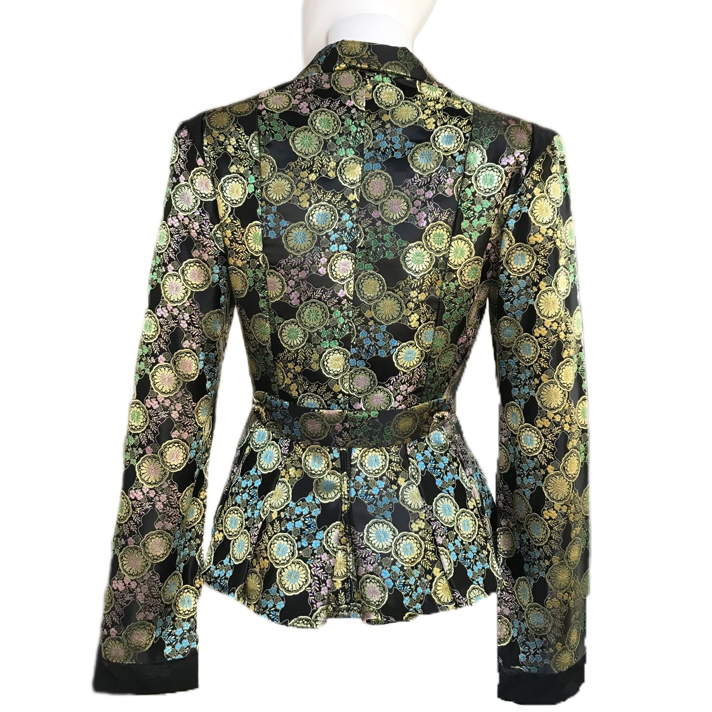 Dynasty Brocade Women's Blazer with Peplum - Sz. 0