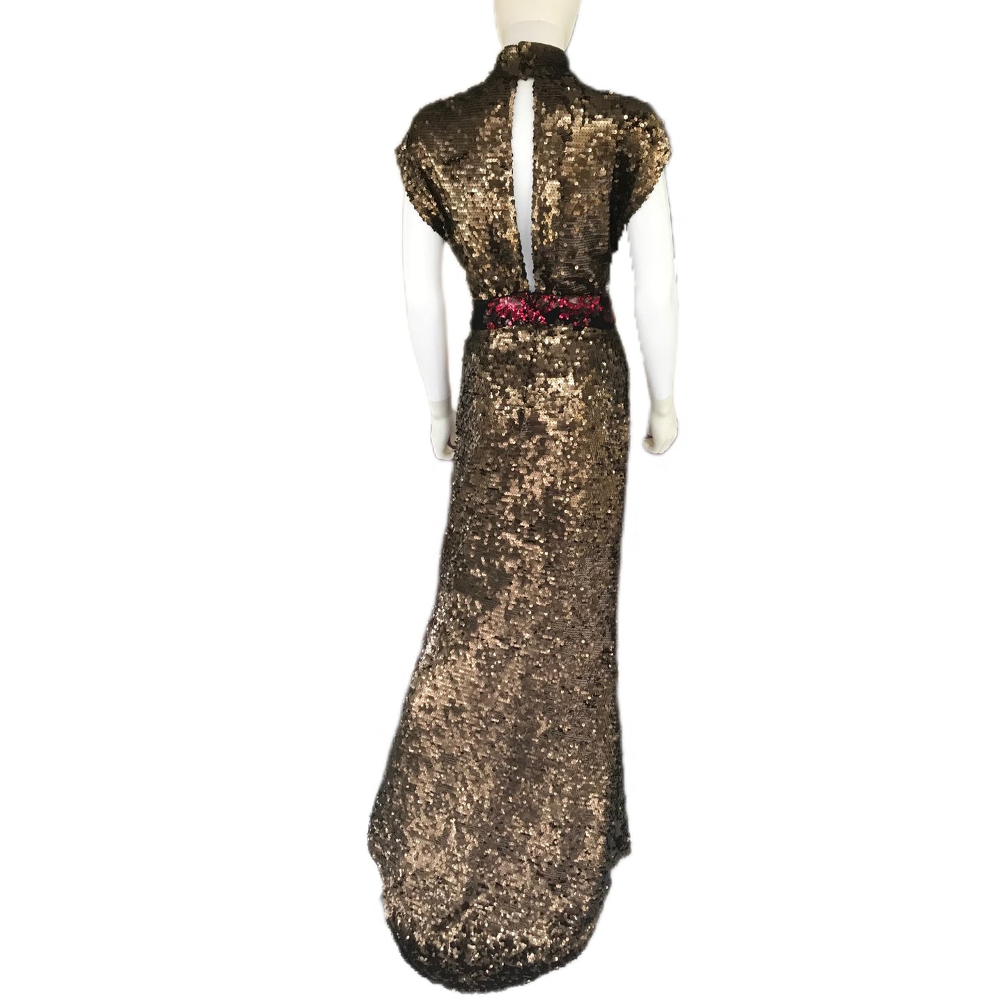 Women's Chocolate Sequin Gown - Size 4