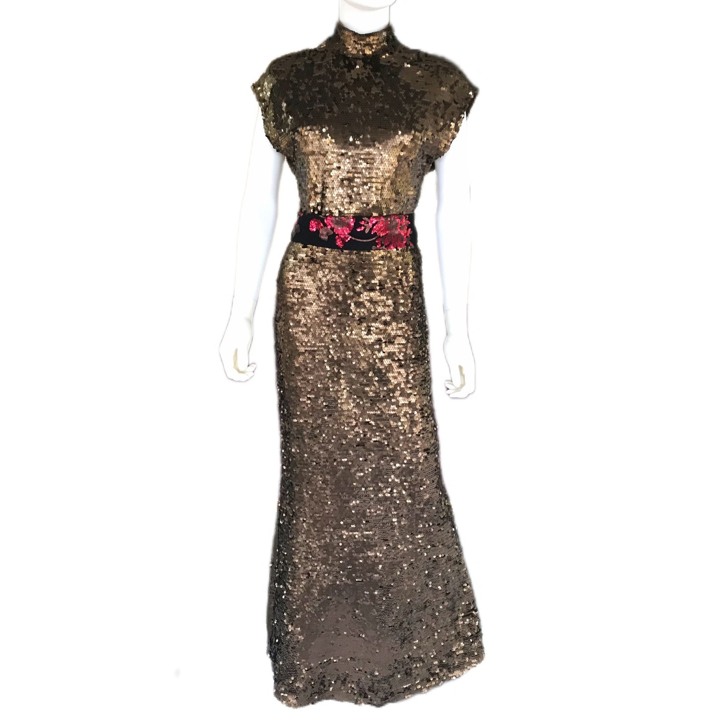 Women's Chocolate Sequin Gown - Size 4