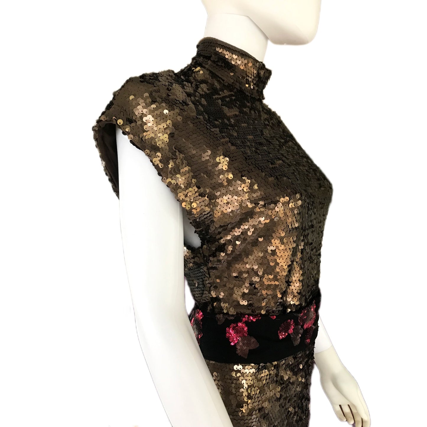 Women's Chocolate Sequin Gown - Size 4