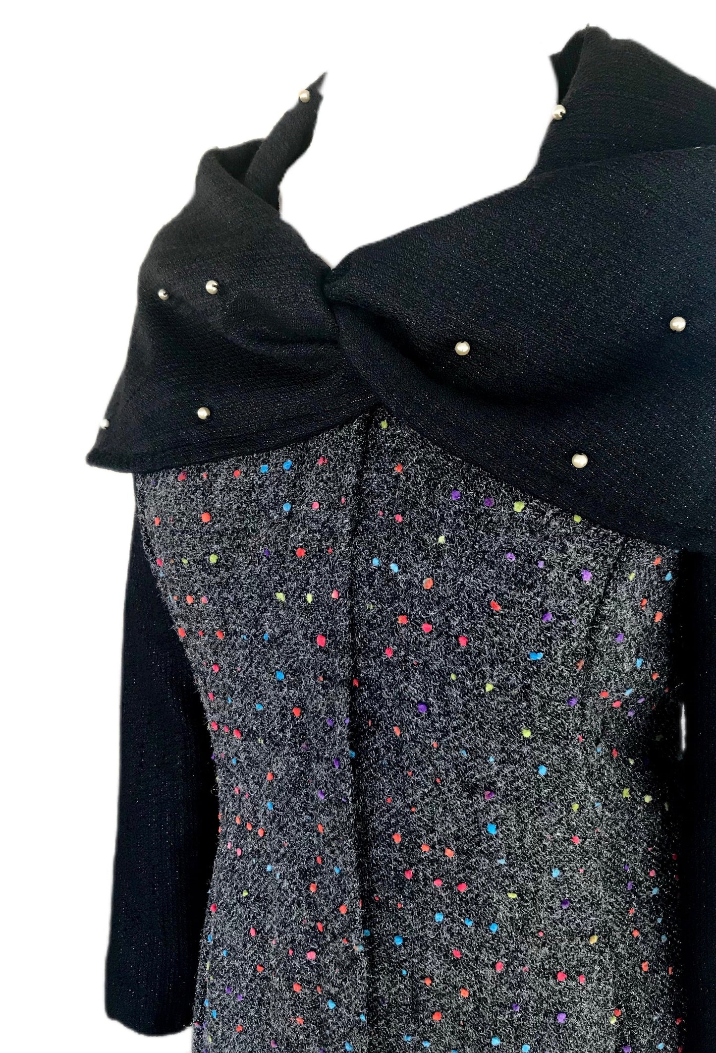 Women's Confetti Wool and Boucle Coat Jacket- Size Small