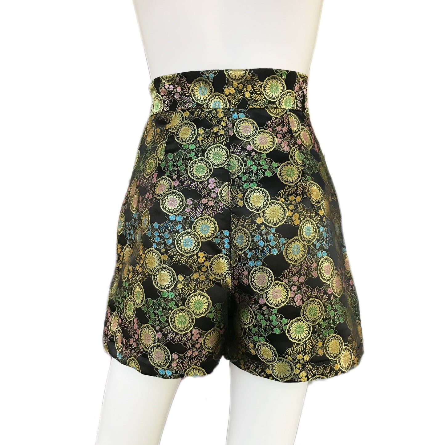 Dynasty Brocade Women's High Waist Shorts - Sz. 4