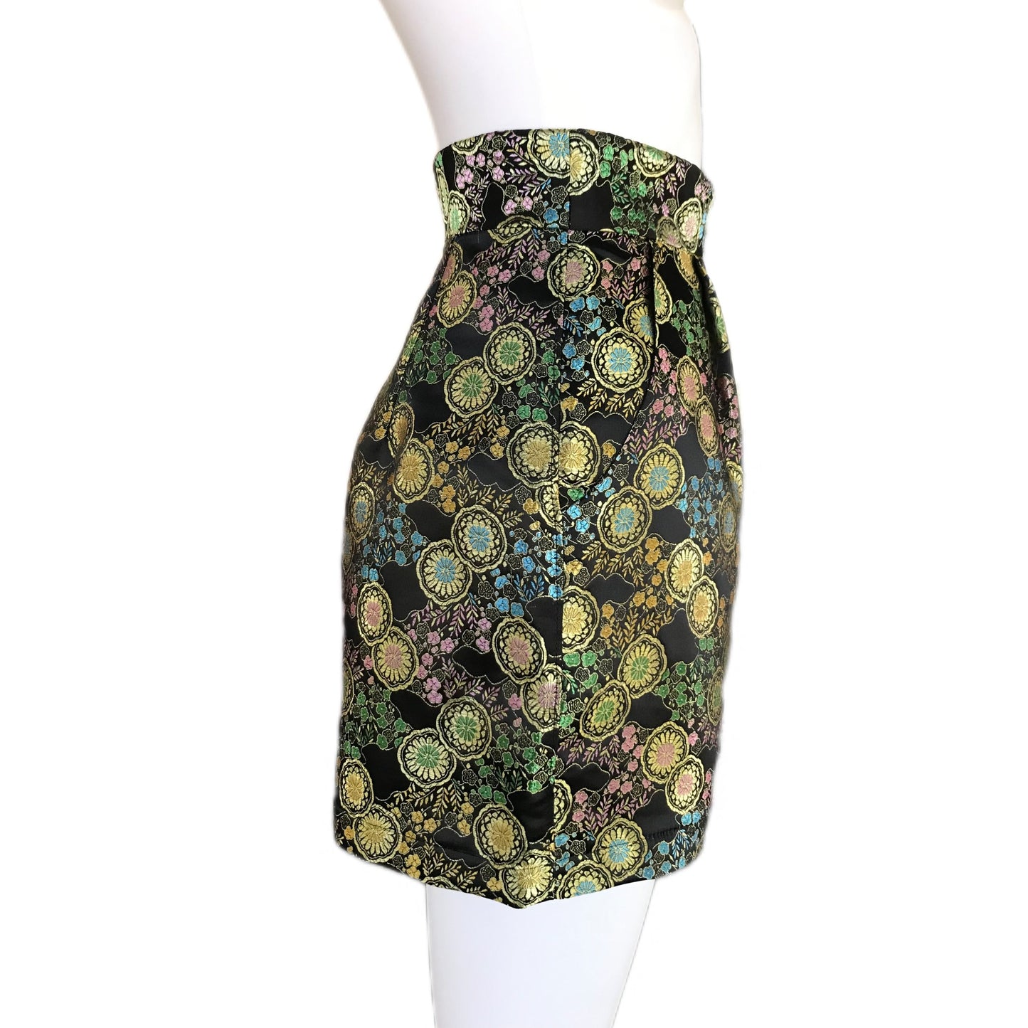Dynasty Brocade Women's High Waist Shorts - Sz. 4