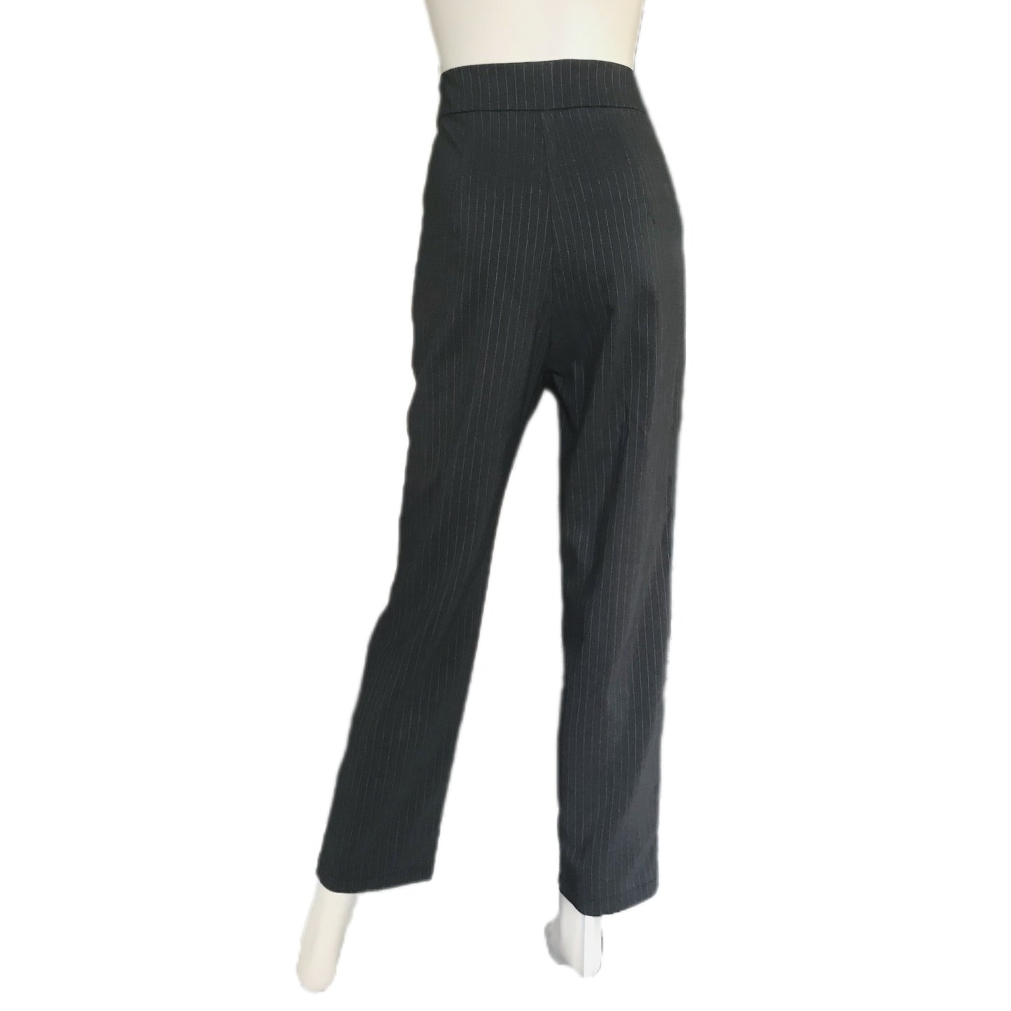 Women's Pinstripe Cigarette Ankle Length Pants - Size 10