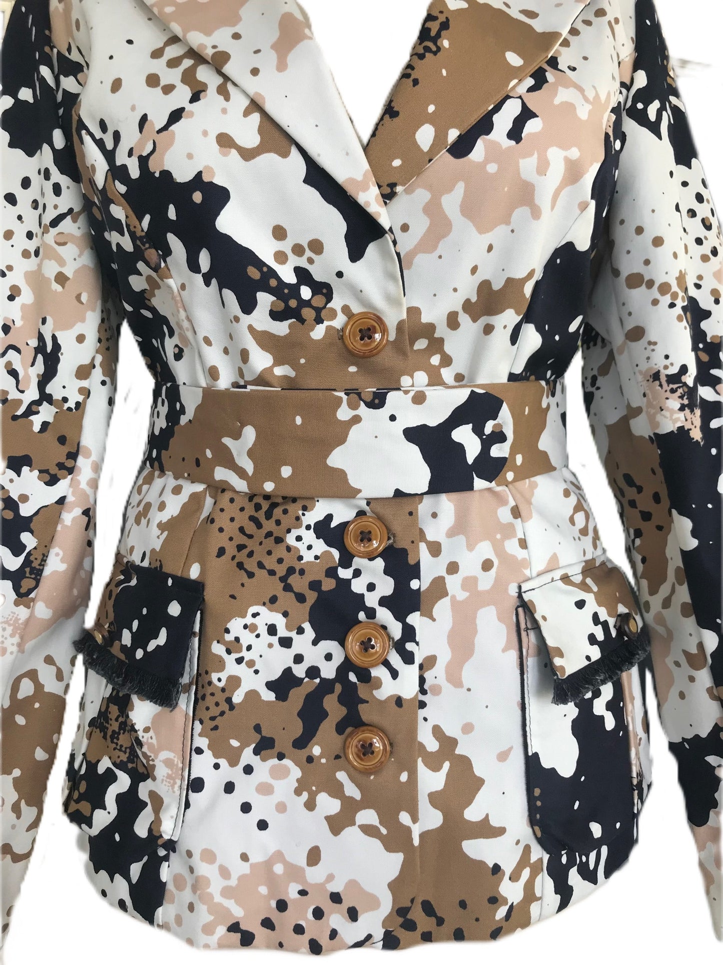 Inkblot Camouflage Women's Blazer - Size 6