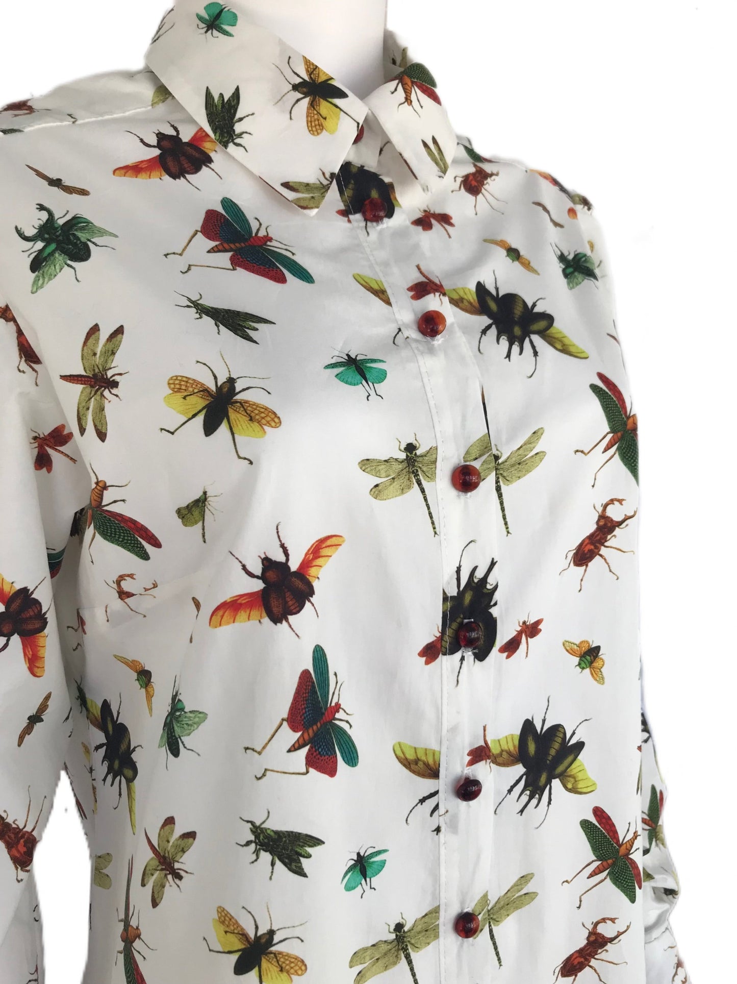 Women's Insect Button Down Collar Shirt
