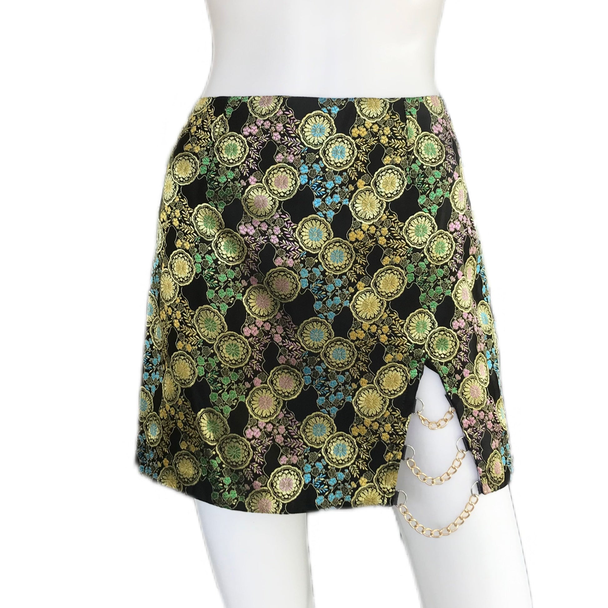Dynasty Brocade Women's Mini Skirt - Sz. 2
