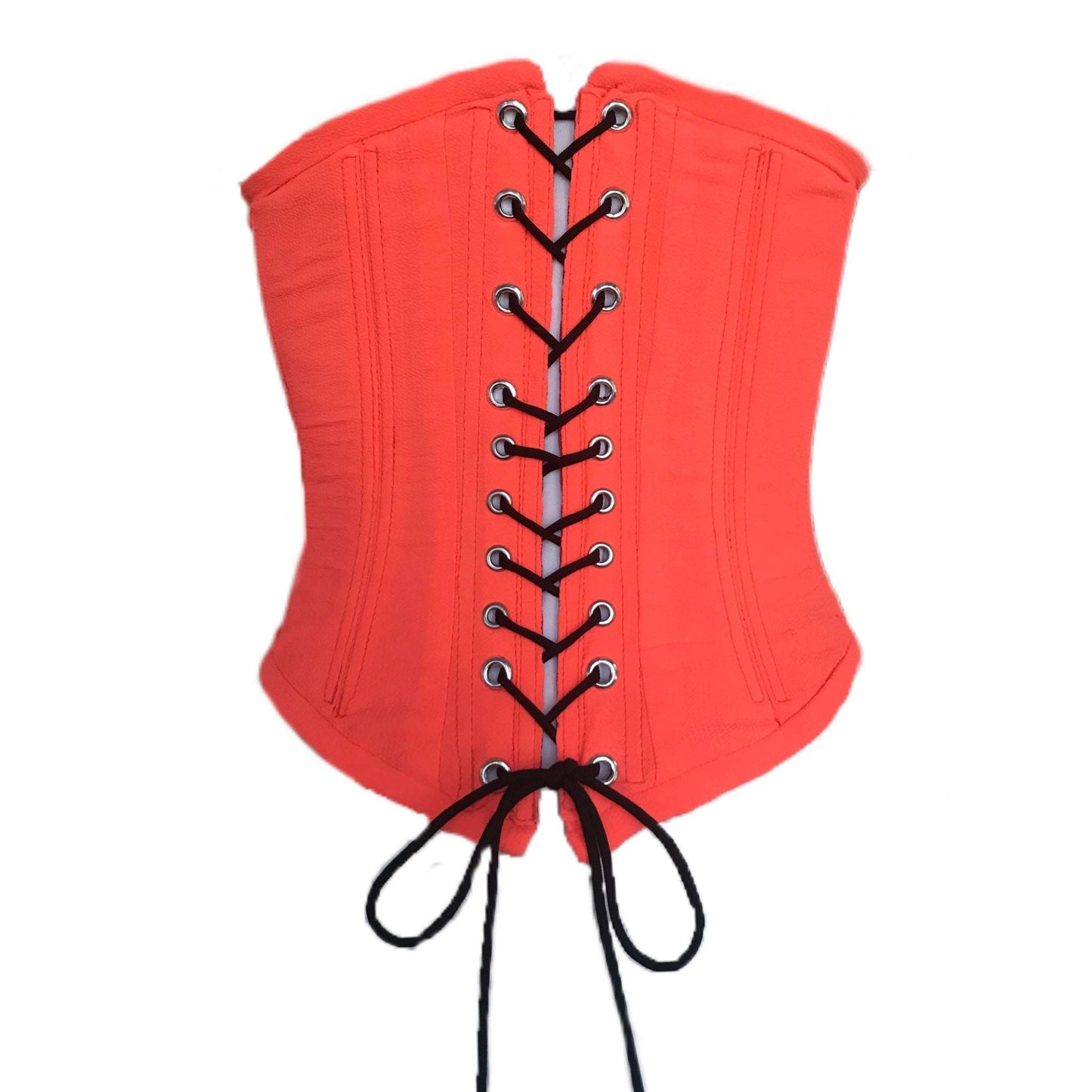 Women's Neon Coral Corset - Sz. 6