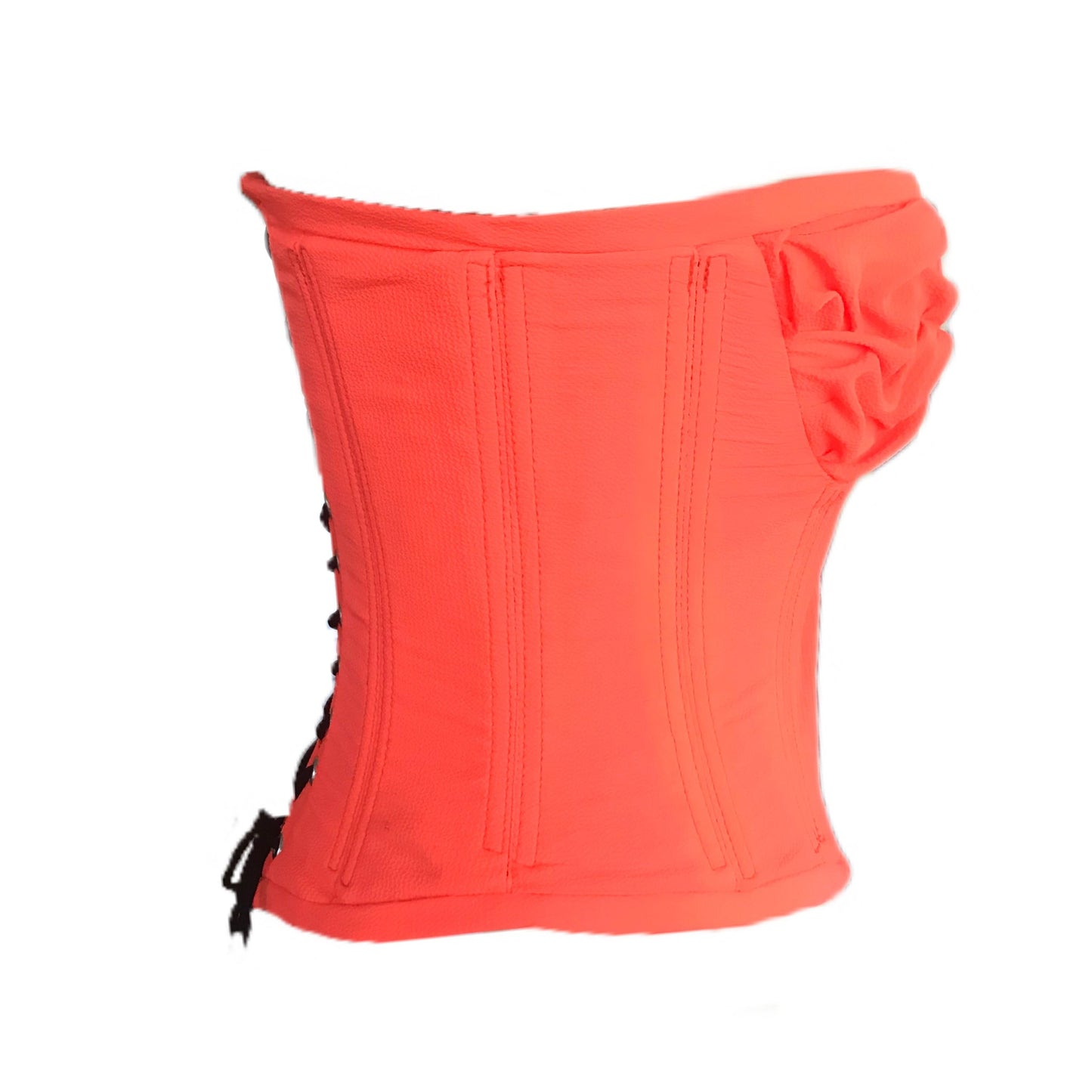Women's Neon Coral Corset - Sz. 6