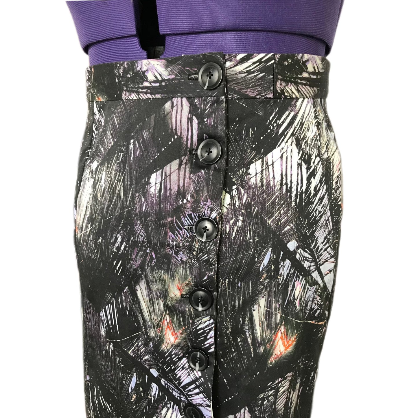 Women's Palm Leaf Pencil Skirt