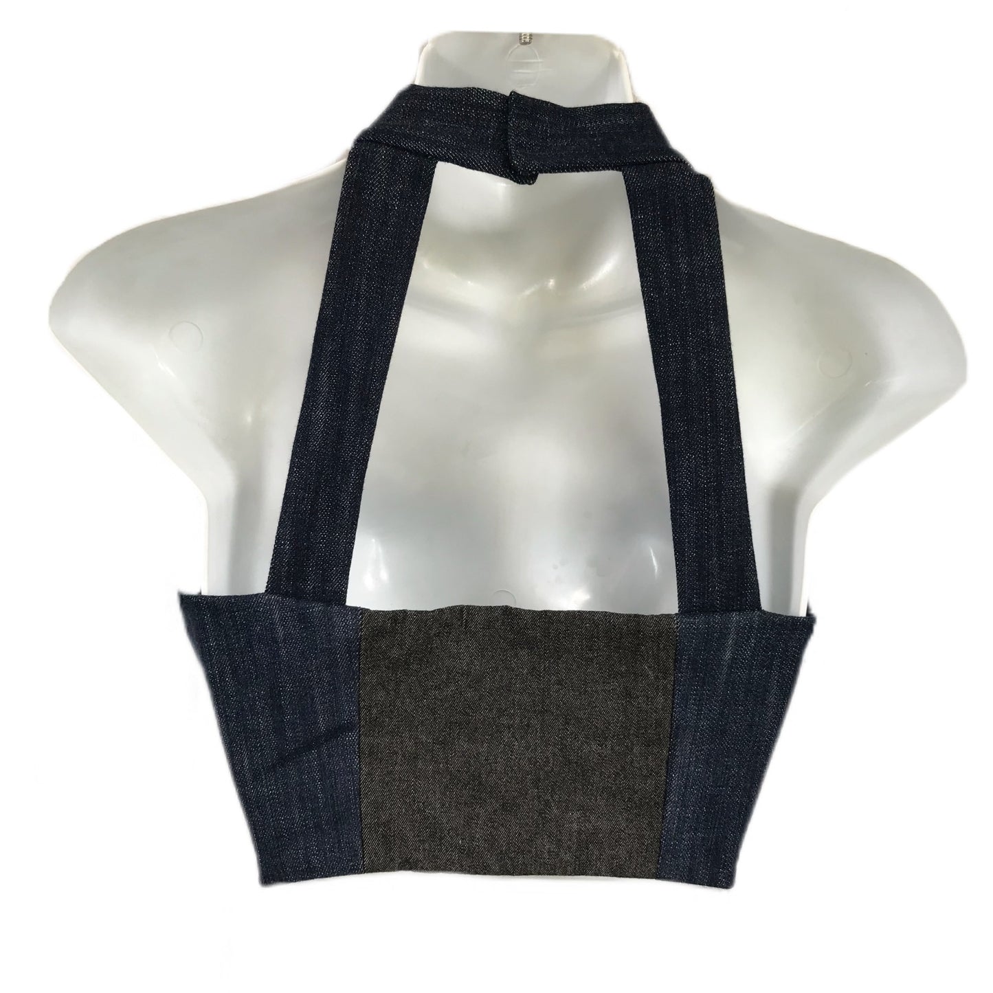 Women's Upcycle Patchwork Denim Cropped Tank Top - Sizes XS-XL