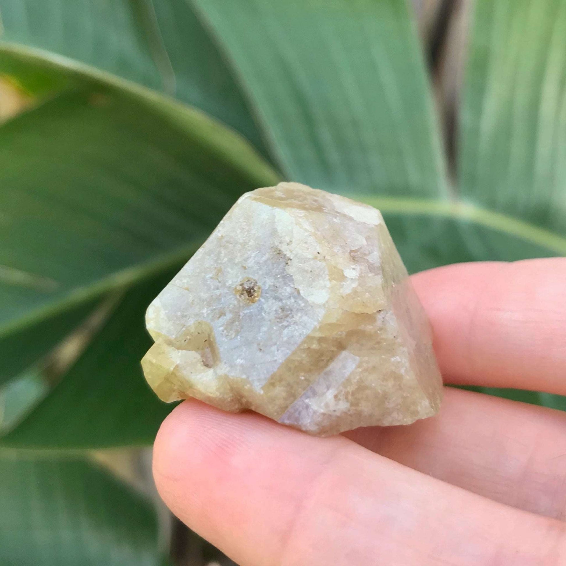 Green Grossular Garnet Crystal - Raw