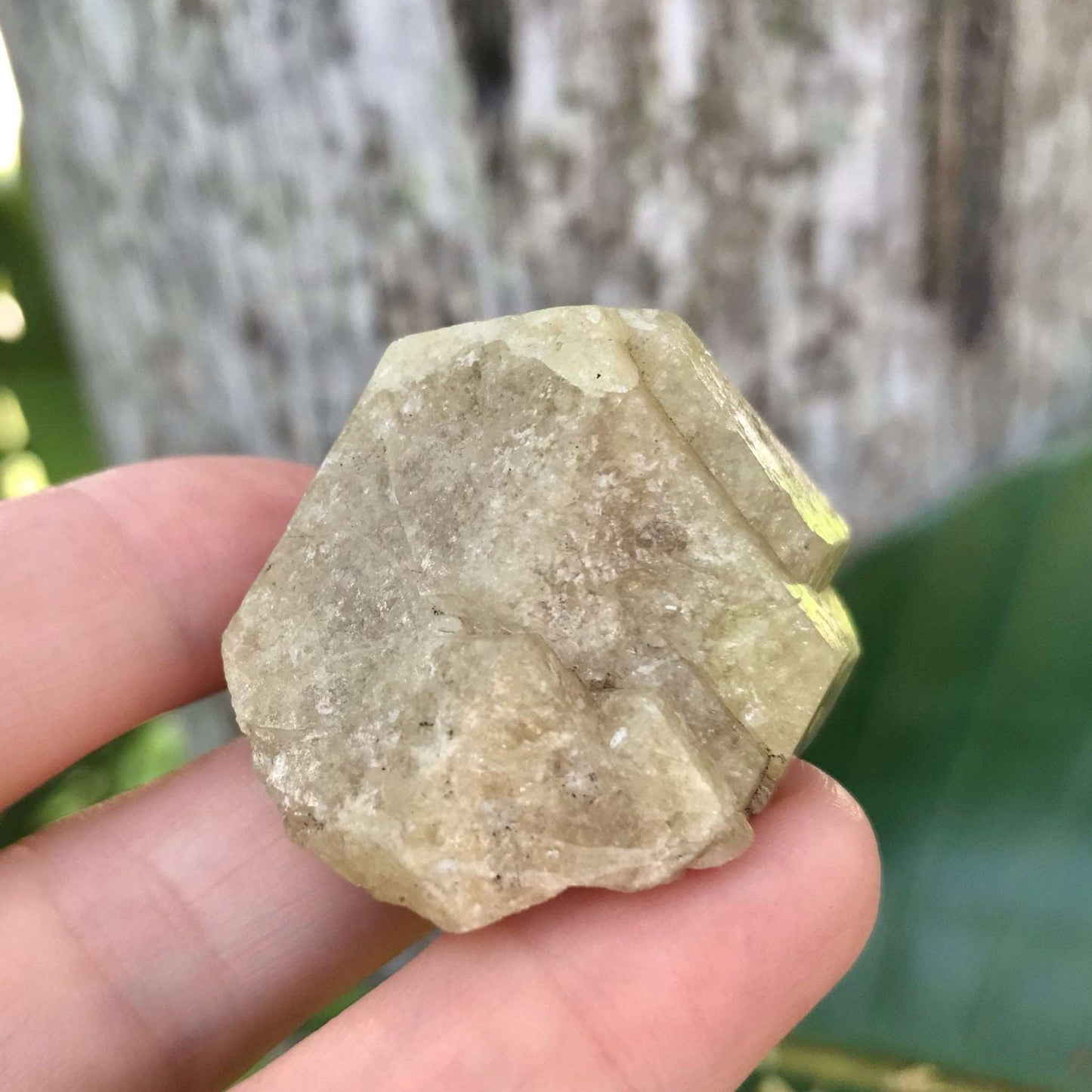 Green Grossular Garnet Crystal - Raw