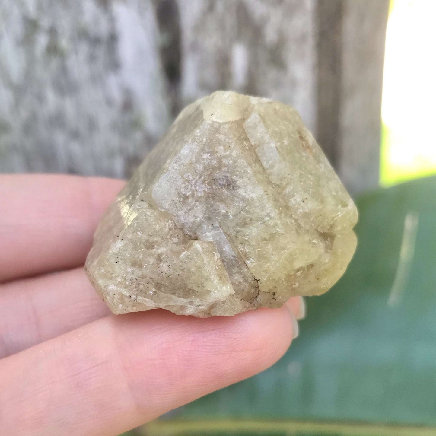 Green Grossular Garnet Crystal - Raw