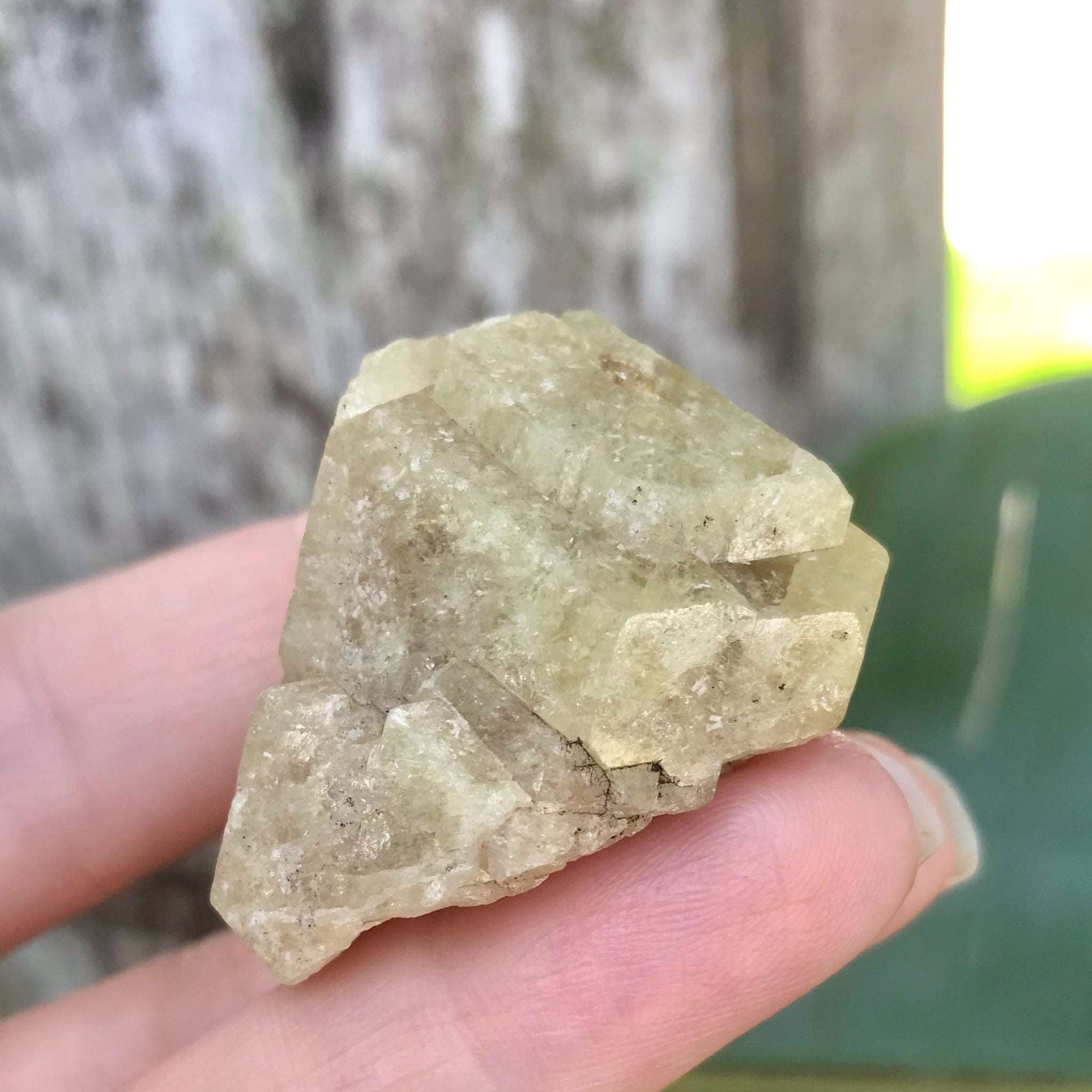 Green Grossular Garnet Crystal - Raw