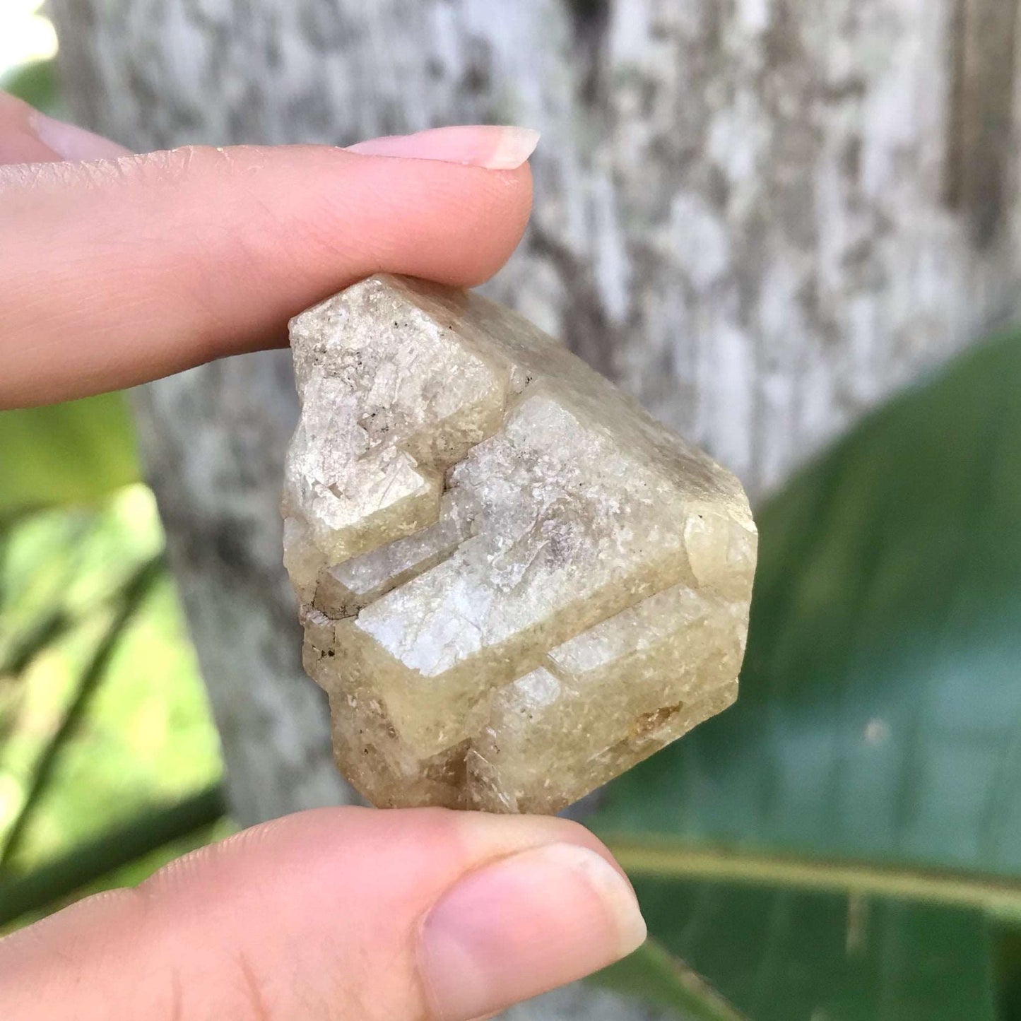 Green Grossular Garnet Crystal - Raw