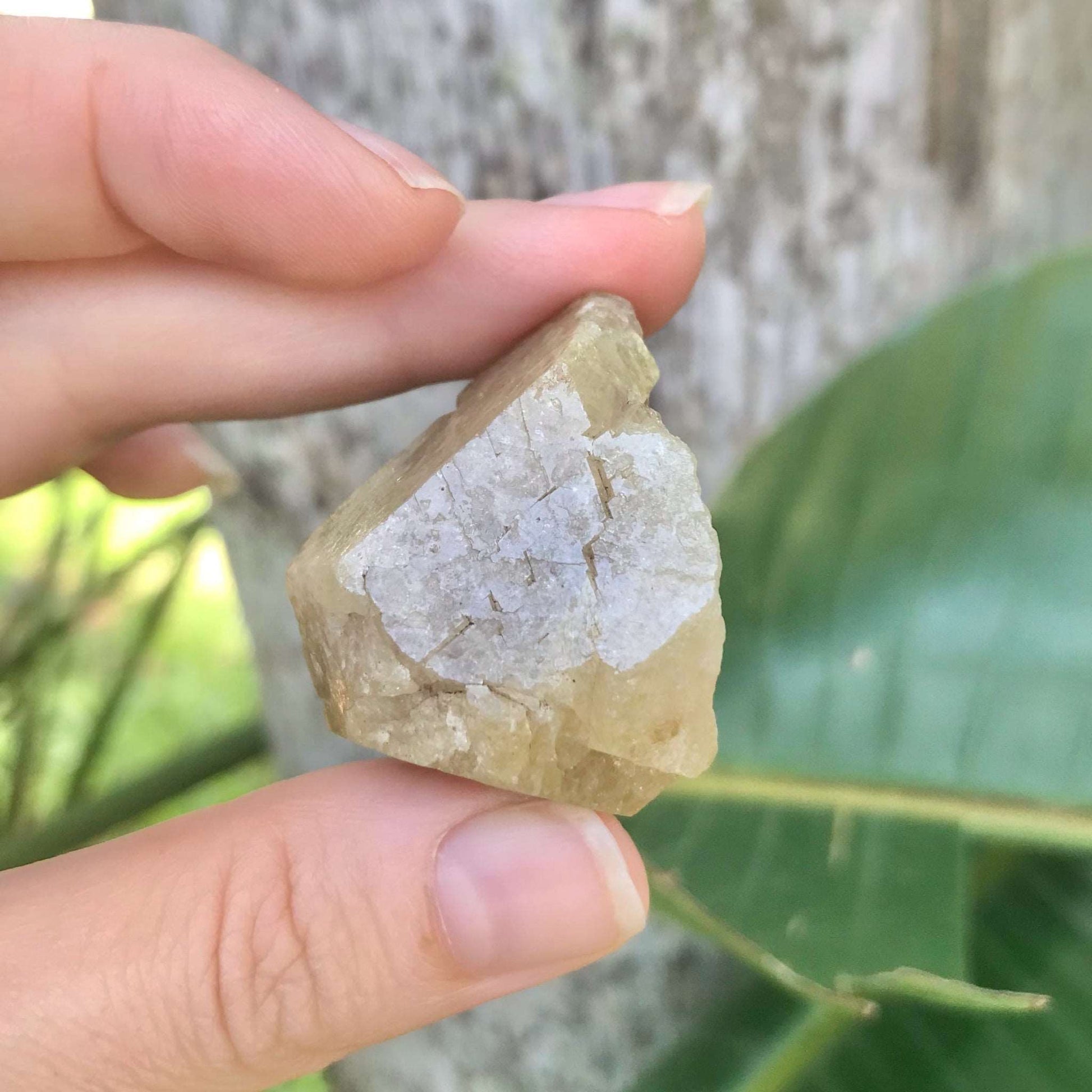 Green Grossular Garnet Crystal - Raw