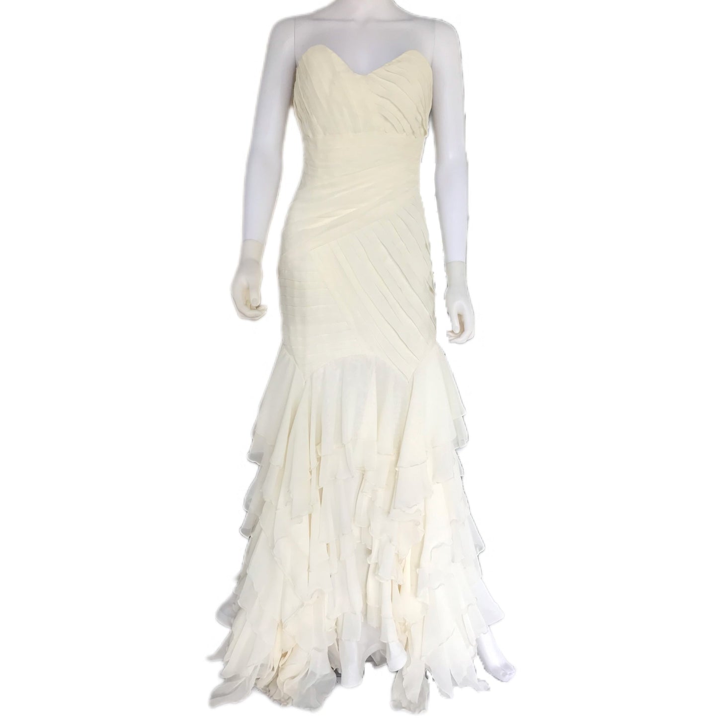 The Madonna Lily Women's Chiffon Wedding Dress - Made to Measure - Ivory or White