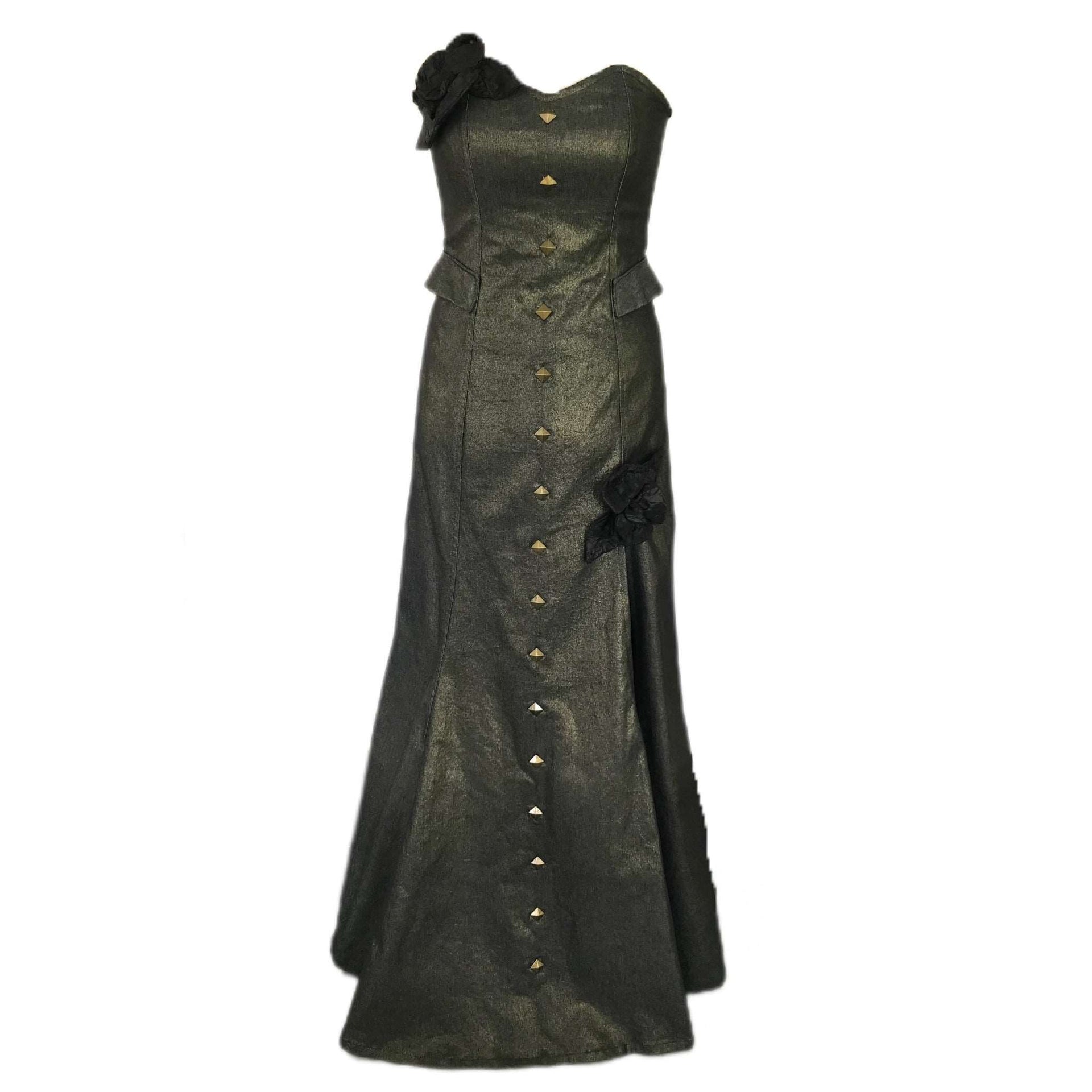 sachin and babi light blue dress Long Denim Dress