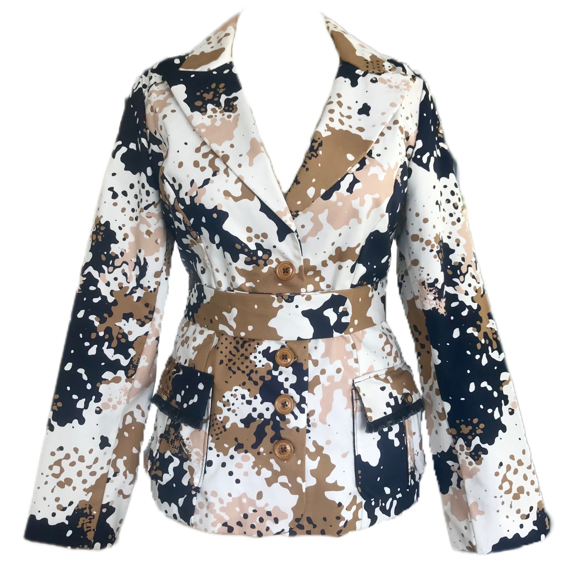 Inkblot Camouflage Women's Blazer Size - Main Image
