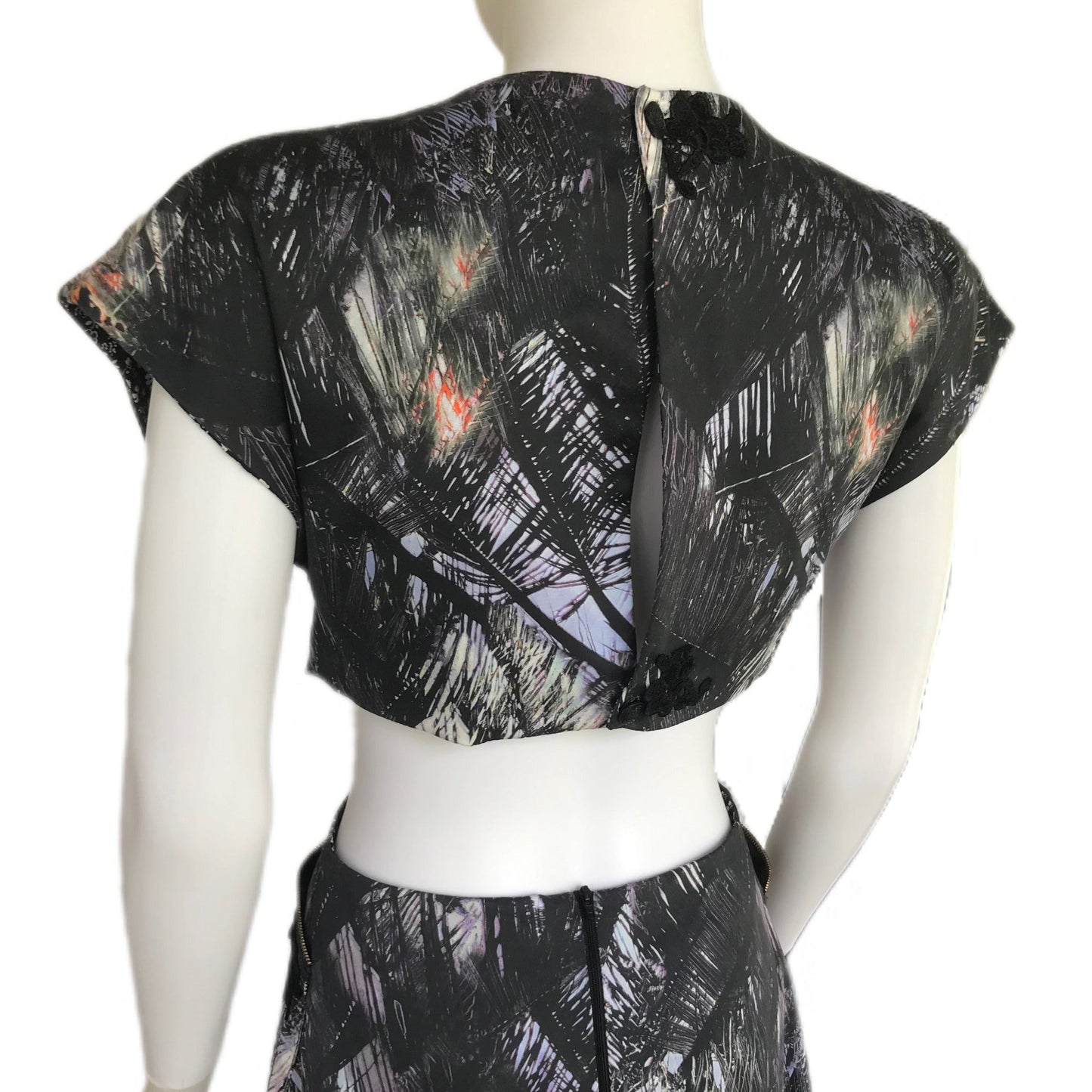 Women's Palm Leaf Print Midi Dress