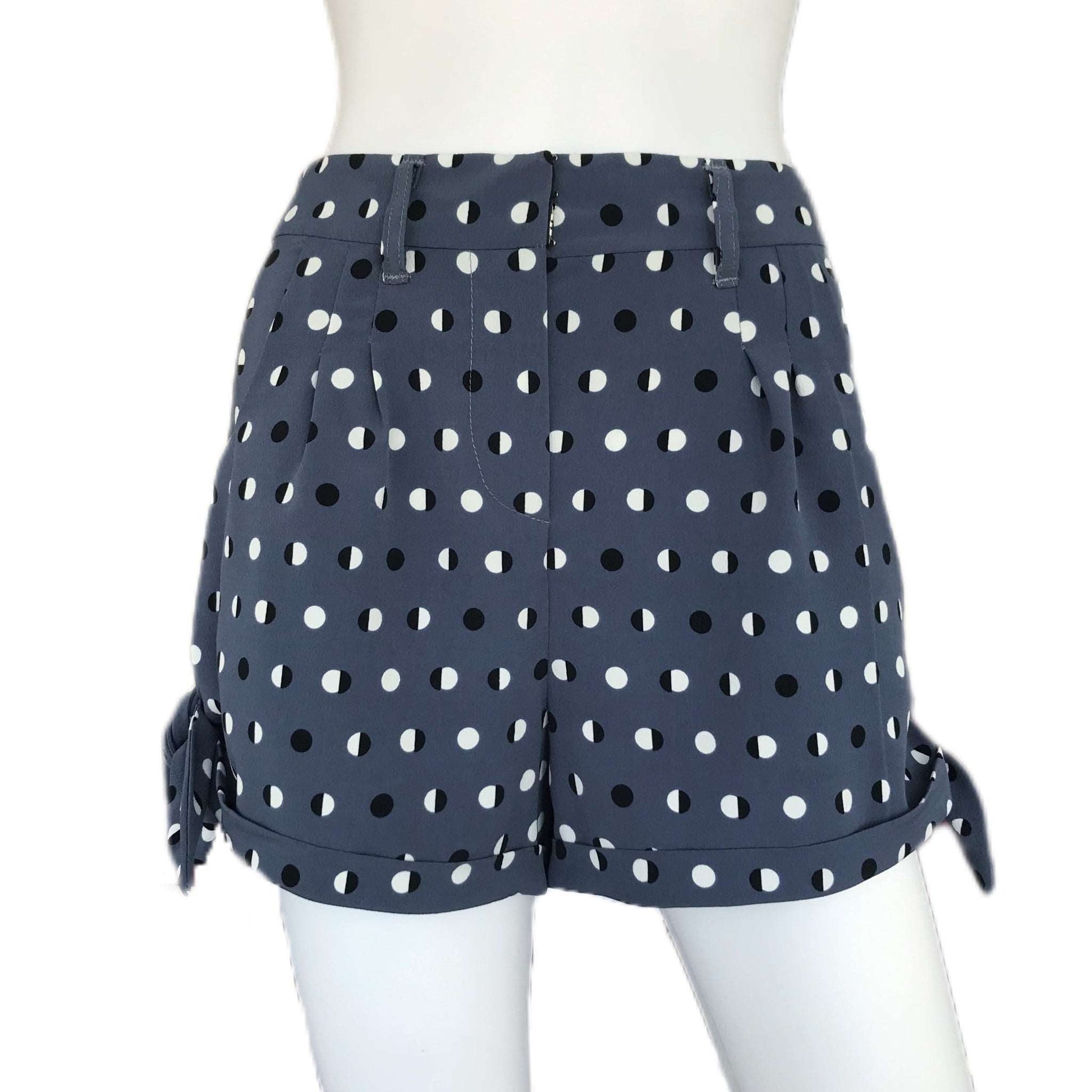 Moon Phases Women's Cuffed Shorts with Side Ties